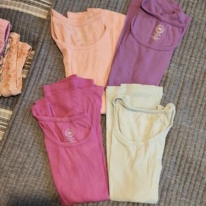 Colorful Ribbed Tank Tops Set Of 4 Size 14/16 Plus